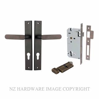 IVER 10748KENTR60KT BRONTE RECTANGULAR KEY-TURN ENTRANCE LOCK KITSET SIGNATURE BRASS