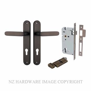 IVER 10764KENTR60KT BRONTE OVAL KEY-TURN ENTRANCE LOCK KITSET SIGNATURE BRASS