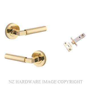 IVER 0340KIBPRIV60 BERLIN ROUND ROSE INTERGRATED PRIVACY POLISHED BRASS