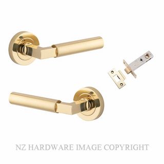 IVER 0340KPASS60 BERLIN ROUND ROSE PASSAGE KITSET POLISHED BRASS