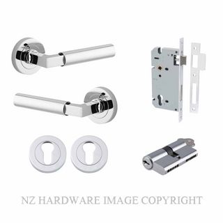 IVER 0344KENTR60KK BERLIN ROUND ROSE KEY-KEY ENTRANCE LOCK KITSET CHROME PLATE