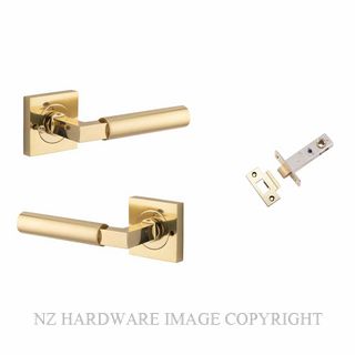 IVER 0410KIBPRIV60 BERLIN SQUARE ROSE INTERGRATED PRIVACY POLISHED BRASS