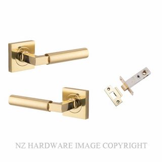 IVER 0410KPASS60 BERLIN SQUARE ROSE PASSAGE KITSET POLISHED BRASS
