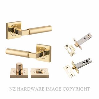 IVER 0410KPRIV60 BERLIN SQUARE ROSE PRIVACY KITSET POLISHED BRASS