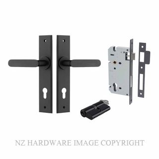 IVER 12784KENTR60KK BRONTE CHAMFERED KEY-KEY ENTRANCE LOCK KITSET MATT BLACK