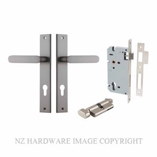 IVER 14748KENTR60KT BRONTE RECTANGULAR KEY-TURN ENTRANCE LOCK KITSET SATIN NICKEL