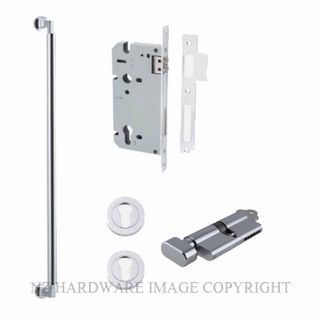 IVER 0484KENTR60KT BERLIN PULL HANDLE LOCK KIT KEY & TURN CHROME PLATE