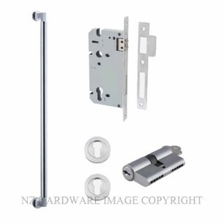 IVER 0485KENTR60KK BERLIN PULL HANDLE LOCK KIT DOUBLE KEYED BRUSHED CHROME