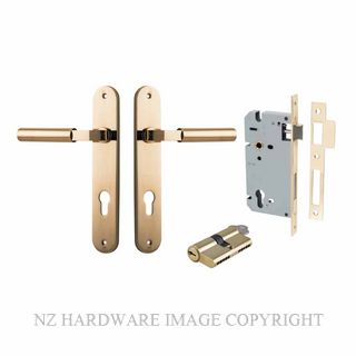 IVER 10266KENTR60KK BERLIN OVAL KEY-KEY ENTRANCE LOCK KITSET POLISHED BRASS