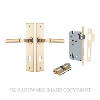 IVER 10294KENTR60KK BERLIN CHAMFERED KEY-KEY ENTRANCE LOCK KITSET POLISHED BRASS