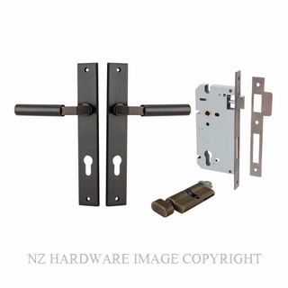 IVER 10750KENTR60KT BERLIN RECTANGULAR KEY-TURN ENTRANCE LOCK KITSET SIGNATURE BRASS