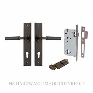 IVER 10794KENTR60KT BERLIN CHAMFERED KEY-TURN ENTRANCE LOCK KITSET SIGNATURE BRASS