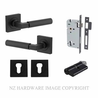 IVER 0413KENTR60KK BERLIN SQUARE ROSE KEY-KEY ENTRANCE LOCK KITSET MATT BLACK