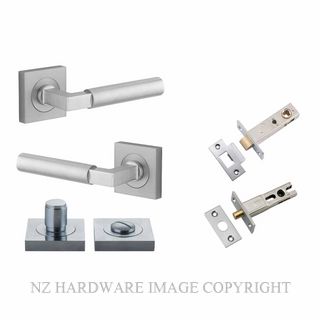 IVER 0415KPRIV60 BERLIN SQUARE ROSE PRIVACY KITSET BRUSHED CHROME