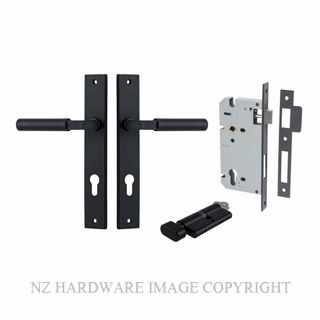 IVER 12750KENTR60KT BERLIN RECTANGULAR KEY-TURN ENTRANCE LOCK KITSET MATT BLACK
