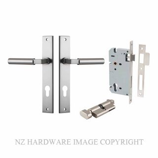 IVER 14750KENTR60KT BERLIN RECTANGULAR KEY-TURN ENTRANCE LOCK KITSET SATIN NICKEL