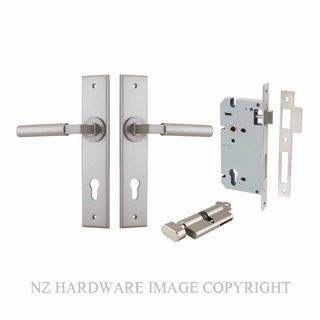 IVER 14794KENTR60KT BERLIN CHAMFERED KEY-TURN ENTRANCE LOCK KITSET SATIN NICKEL