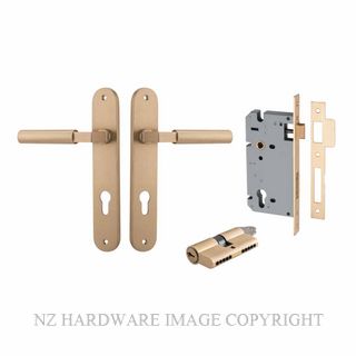 IVER 15266KENTR60KK BERLIN OVAL KEY-KEY ENTRANCE LOCK KITSET BRUSHED BRASS