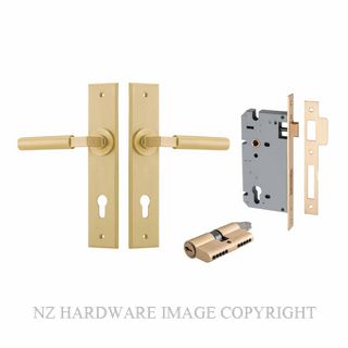 IVER 15294KENTR60KK BERLIN CHAMFERED KEY-KEY ENTRANCE LOCK KITSET BRUSHED BRASS