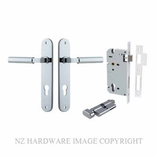 IVER 11766KENTR60KT BERLIN OVAL KEY-TURN ENTRANCE LOCK KITSET CHROME PLATE