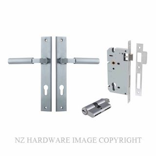 IVER 12250KENTR60KK BERLIN RECTANGULAR KEY-KEY ENTRANCE LOCK KITSET BRUSHED CHROME
