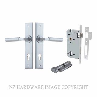 IVER 12294KENTR60KT BERLIN CHAMFERED KEY-TURN ENTRANCE LOCK KITSET BRUSHED CHROME