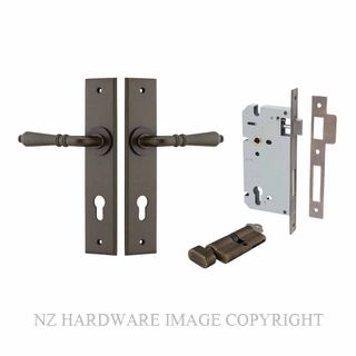 IVER 10780KENTR60KT SARLAT CHAMFERED KEY-TURN ENTRANCE LOCK KITSET SIGNATURE BRASS
