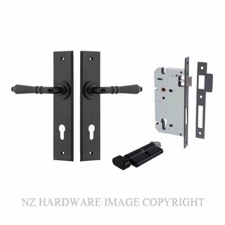 IVER 12780KENTR60KT SARLAT CHAMFERED KEY-TURN ENTRANCE LOCK KITSET MATT BLACK