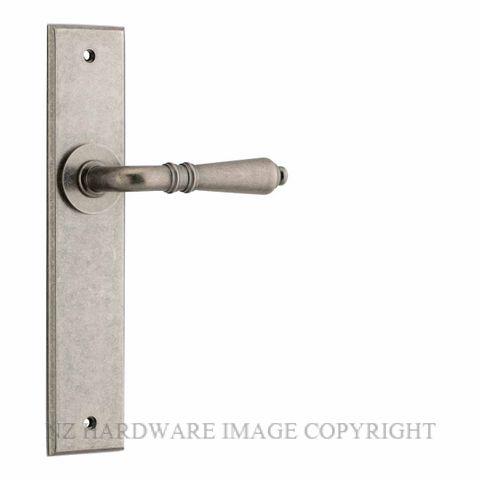 IVER 13780 SARLAT CHAMFERED PLATE DISTRESSED NICKEL