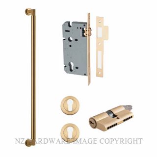 IVER 9440KENTR60KK BERLIN PULL HANDLE LOCK KIT DOUBLE KEYED POLISHED BRASS