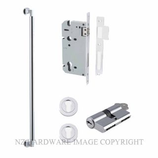 IVER 9444KENTR60KK BERLIN PULL HANDLE LOCK KIT DOUBLE KEYED CHROME PLATE