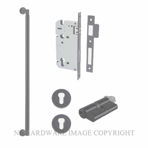 IVER 0483 - 9443 BERLIN PULL HANDLE LOCK KITS MATT BLACK