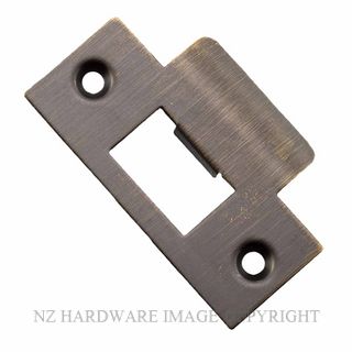 IVER 20491 TUBULAR LATCH T STRIKE PLATE SIGNATURE BRASS