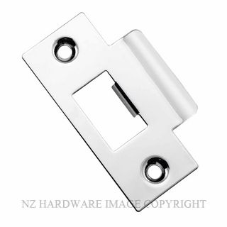 IVER 20494 TUBULAR LATCH T STRIKE PLATE CHROME PLATE