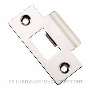 IVER 20498 TUBULAR LATCH T STRIKE PLATE POLISHED NICKEL