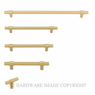 IVER 17154 HELSINKI CABINET PULL BRUSHED GOLD PVD