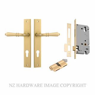 IVER 16200KENTR60KK SARLAT RECTANGULAR KEY-KEY ENTRANCE LOCK KITSET BRUSHED GOLD PVD