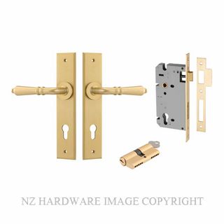 IVER 16214KENTR60KK SARLAT CHAMFERED KEY-KEY ENTRANCE LOCK KITSET BRUSHED GOLD PVD