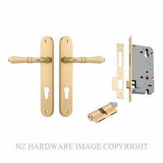 IVER 16224KENTR60KK SARLAT OVAL KEY-KEY ENTRANCE LOCK KITSET BRUSHED GOLD PVD
