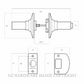LOCKWOOD 7550MBK SYMMETRY ENTRANCE SET MATT BLACK