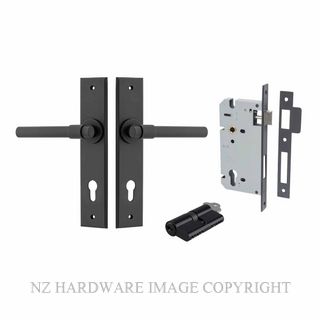 IVER 12904KENTR60KK HELSINKI CHAMFERED KEY-KEY ENTRANCE LOCK KITSET MATT BLACK