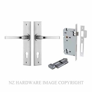 IVER 12288KENTR60KT ANNECY CHAMFERED KEY-TURN ENTRANCE LOCK KITSET BRUSHED CHROME