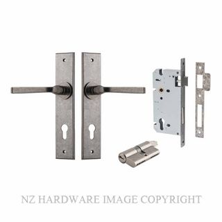 IVER 13788KENTR60KK ANNECY CHAMFERED KEY-KEY ENTRANCE LOCK KITSET DISTRESSED NICKEL