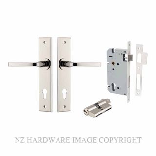 IVER 14288KENTR60KK ANNECY CHAMFERED KEY-KEY ENTRANCE LOCK KITSET POLISHED NICKEL