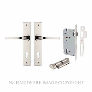 IVER 14288KENTR60KT ANNECY CHAMFERED KEY-TURN ENTRANCE LOCK KITSET POLISHED NICKEL