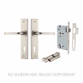 IVER 14788KENTR60KT ANNECY CHAMFERED KEY-TURN ENTRANCE LOCK KITSET SATIN NICKEL