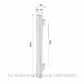 HEIRLOOM WSSPLV1000MW TW STUDIO POLE 1000 LV M/WHITE(12V)