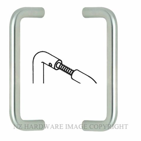 LEGGE DAX1351SSS-06-N BACK TO BACK PULL HDL 200X16MM SATIN STAINLESS