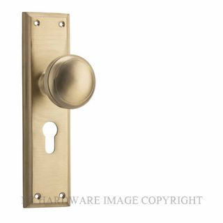 TRADCO 21366E MILTON KNOB EURO UNLACQUERED SATIN BRASS