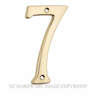 TRADCO 0617 NUMERAL 7 105MM POLISHED BRASS